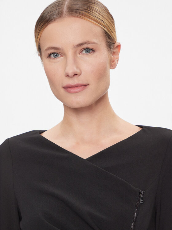 DKNY DKNY Koktejlové šaty DD3J1493 Černá Regular Fit