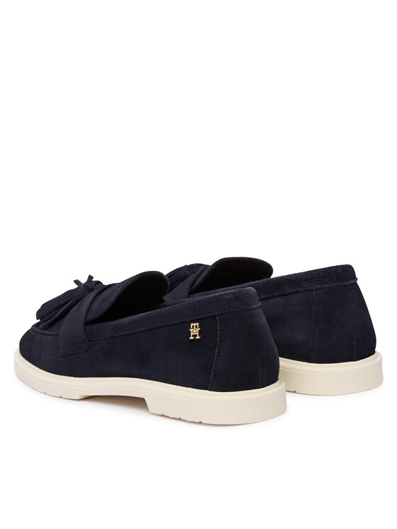Tommy Hilfiger Tommy Hilfiger Mocasini Light Suede Tassel Loafer FW0FW09285 Bleumarin
