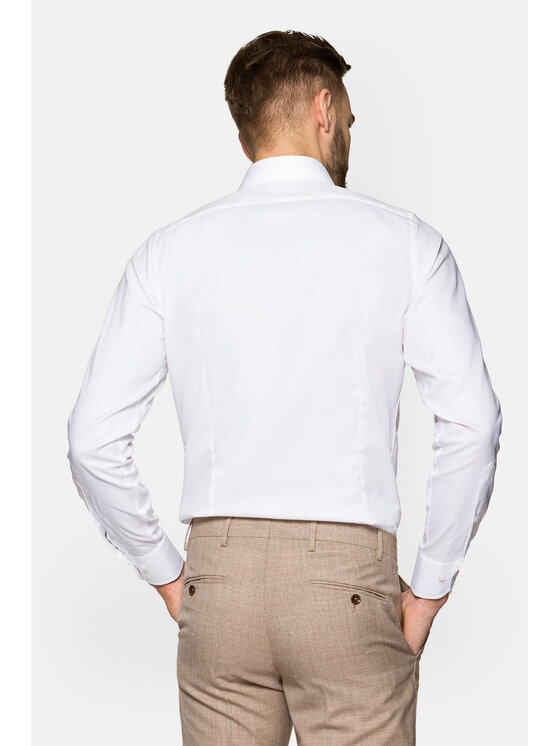 Lancerto Lancerto Koszula KO073122000004 Almansa 2 Biały Slim Fit