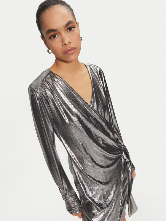 Karen by Simonsen Karen by Simonsen Rochie cocktail Regitze 10105117 Argintiu Slim Fit