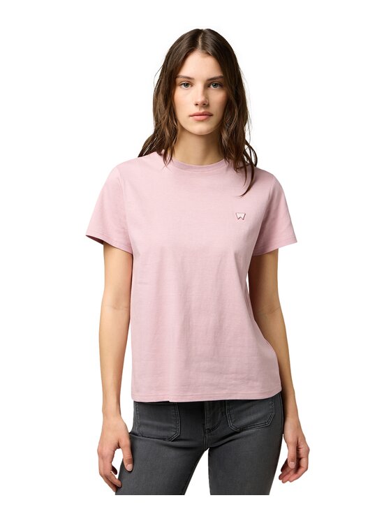Wrangler Wrangler T-Shirt 112370740 Różowy Regular Fit