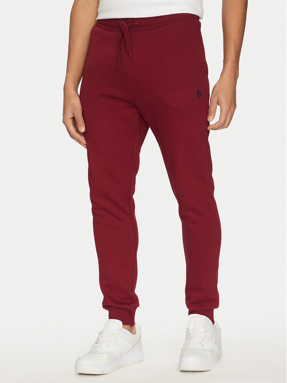 U.S. Polo Assn. Teplákové nohavice MUP0686 Červená Regular Fit