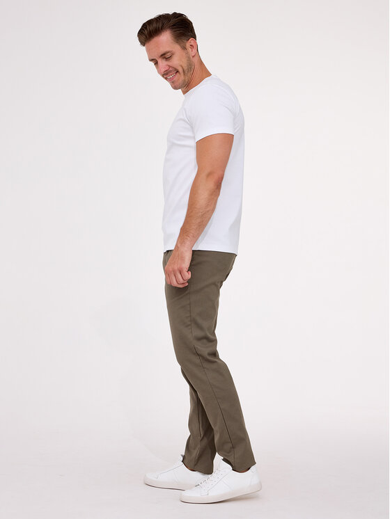VILLARO VILLARO T-Shirt TSH027VIM Biały Regular Fit