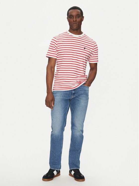Save The Duck Save The Duck T-Shirt DT1743M BESY20 Rot Regular Fit
