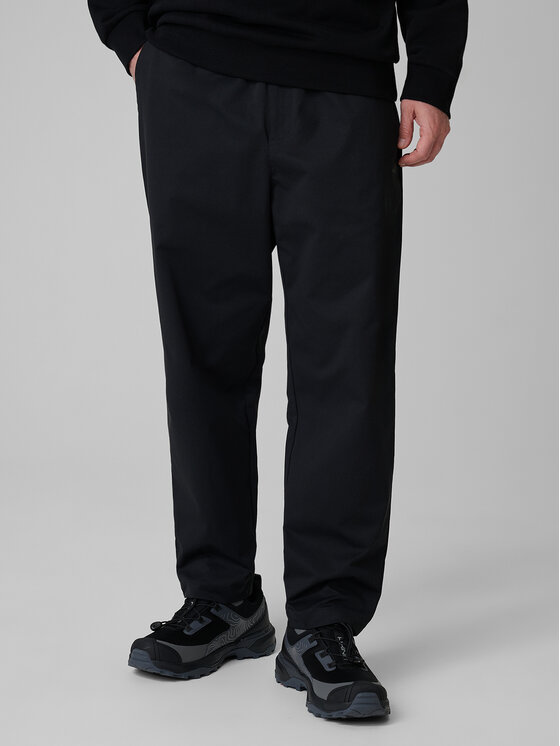 4F 4F Spodnie materiałowe SPORT STORIES 25/26 Czarny Loose Fit