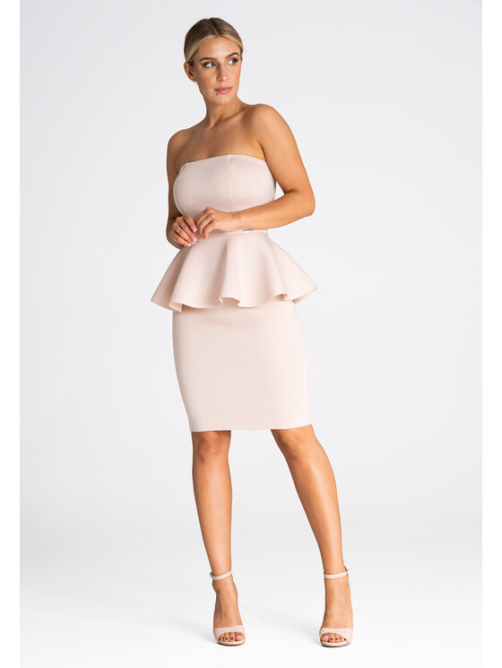 FIGL FIGLFIGL Vestito M976 Beige Regular Fit