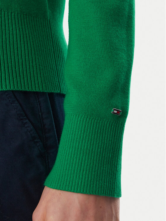Tommy Hilfiger Tommy Hilfiger Džemper WW0WW52298 Zelena Regular Fit
