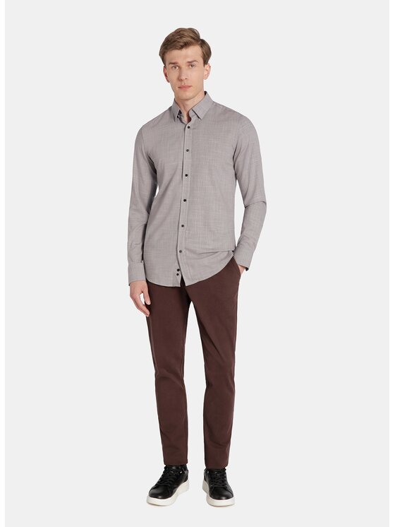 Pako Lorente Pako Lorente Koszula P25WF-1X-020 Brązowy Slim Fit