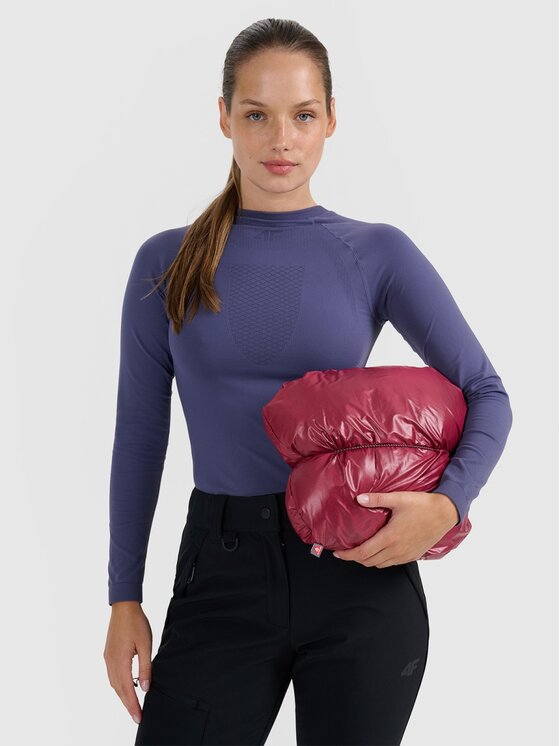 4F 4F Giubbotto piumino 4FRAW25TDJAF0792-60S Rosso Regular Fit