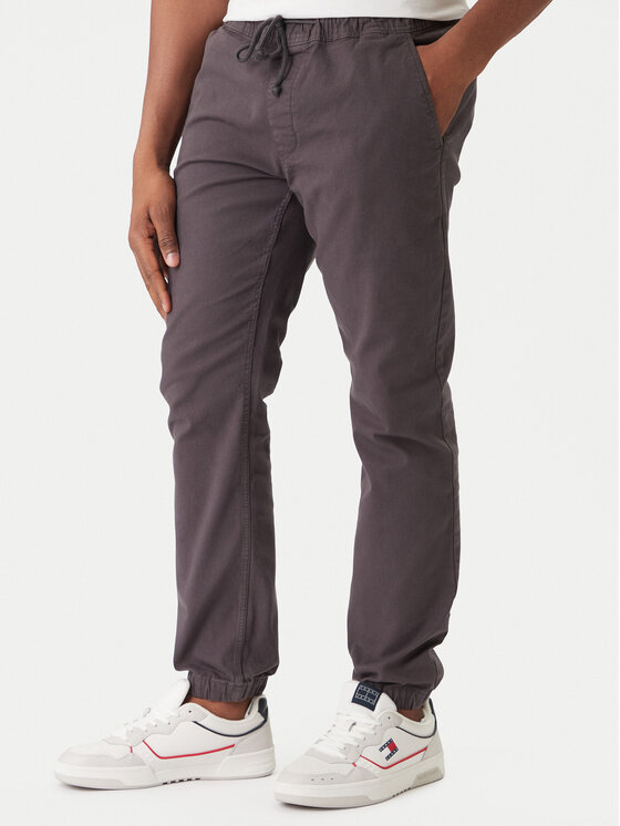 Tommy Jeans Tommy Jeans Jogger nohavice Scanton DM0DM23102 Sivá Slim Fit