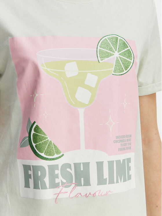 ONLY ONLY Marškinėliai Kita 15291465 Žalia Regular Fit