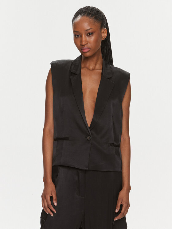 Herskind Vesta k obleku Line Vest 4995985 Čierna Regular Fit