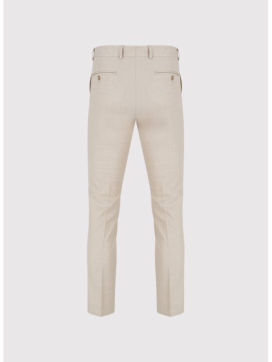 Pako Lorente Pako Lorente Spodnie garniturowe P25SF-6G-034 Beżowy Slim Fit