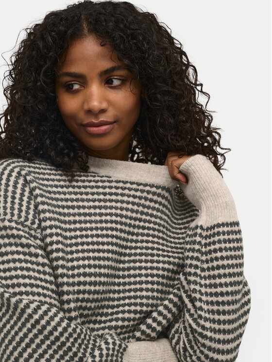 Kaffe Kaffe Kampsun Ellery 10509032 Beež Loose Fit