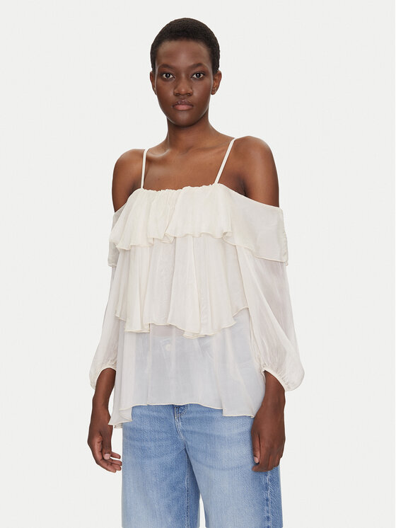 Dixie Dixie Top C207W020A Ekrüüvärv Regular Fit