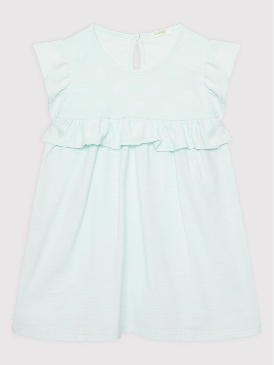 United Colors Of Benetton Mädchenkleid Mit Puffärmeln – Lässig & Sommerlich