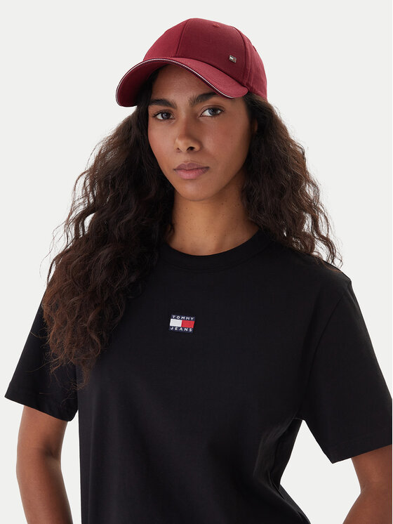 Tommy Jeans Tommy Jeans Póló Badge DW0DW22202 Fekete Boxy Fit