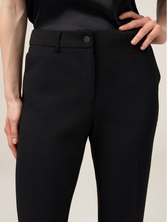 Oltre Oltre Spodnie materiałowe P287R008384N033 Czarny Regular Fit