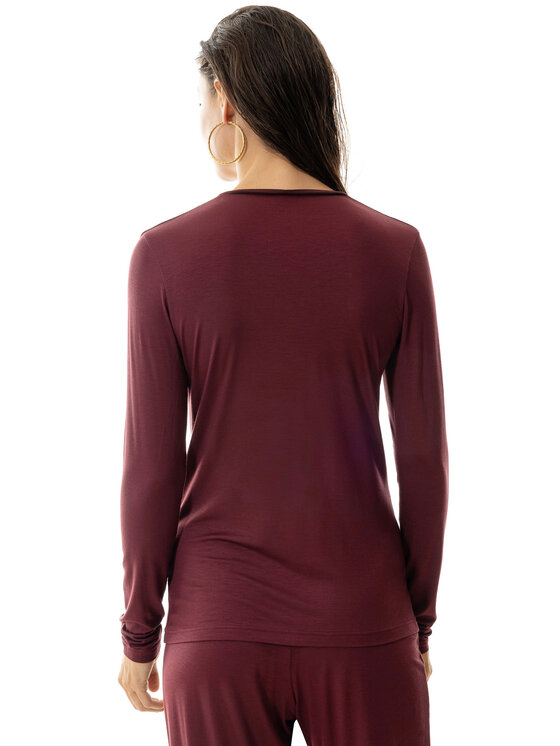 Mey Mey T-Shirt 17338 Bordowy Regular Fit