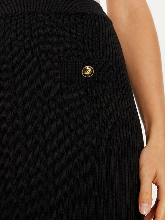 Luisa Spagnoli Luisa Spagnoli Puzdrová sukňa Maionese 58497 Čierna Slim Fit