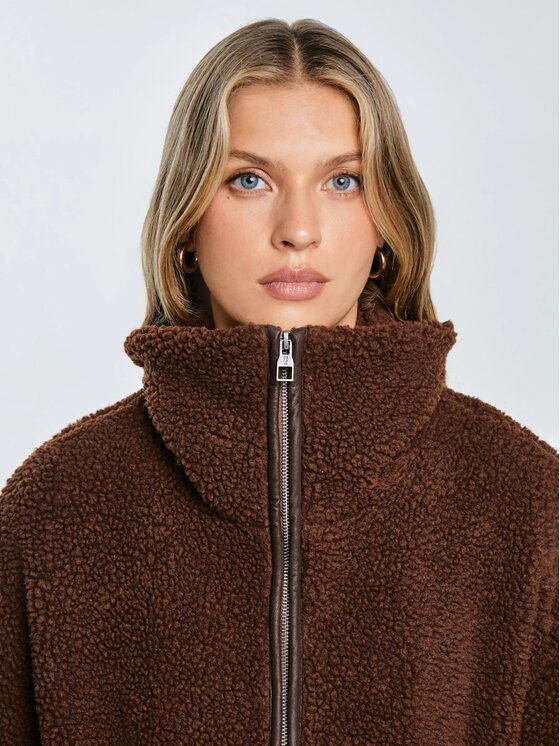BIG STAR BIG STAR Bluza ANABELA_804_170 Brązowy Comfort Fit