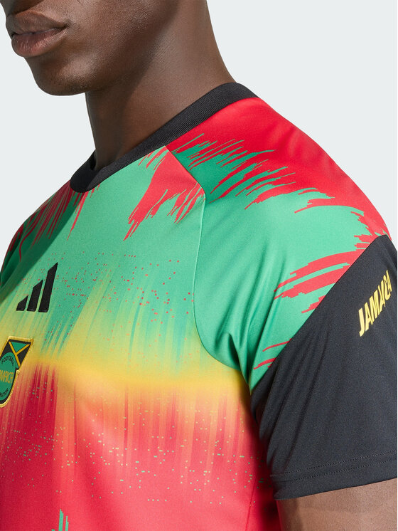 adidas adidas Koszulka techniczna Jamaica 26 x Bob Marley Home Pre Match Jersey Żółty Slim Fit