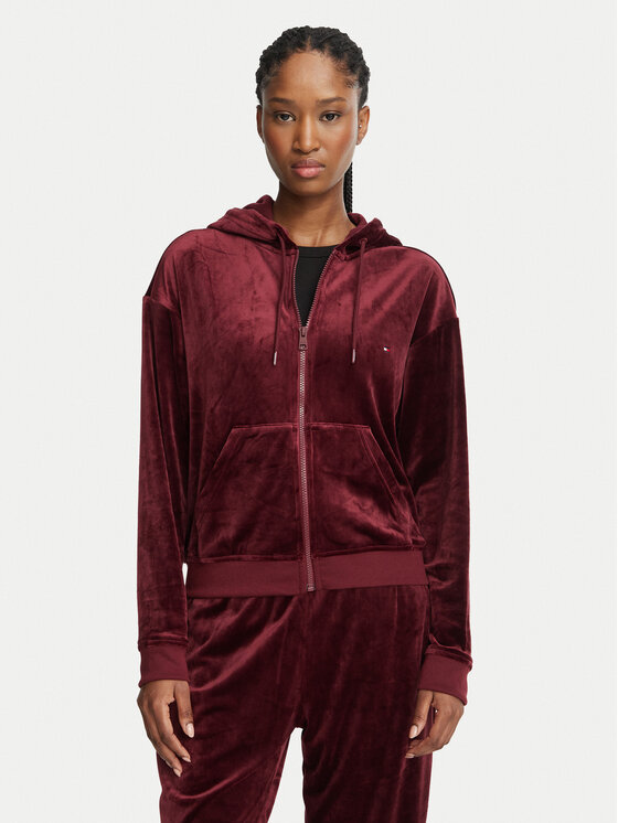 Tommy Hilfiger Tommy Hilfiger Μπλούζα UW0UW06706 Μπορντό Regular Fit