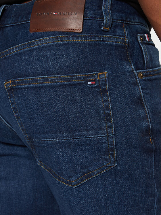 Tommy Hilfiger Tommy Hilfiger Jeansy Denton MW0MW39034 Tmavomodrá Straight Fit
