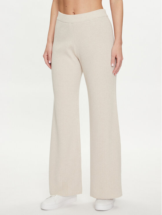 Pangaia Pangaia Kötött nadrág Recycled Cashmere Bézs Regular Fit
