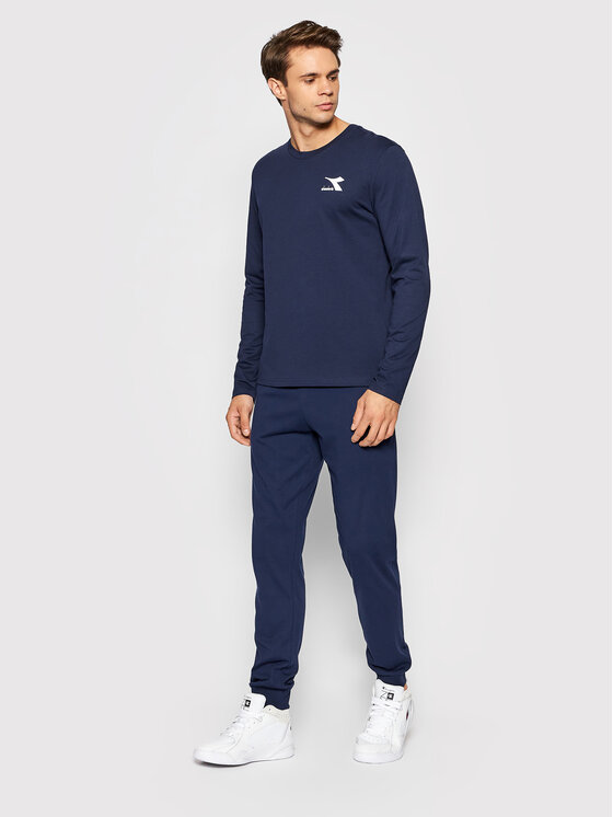 Diadora Diadora Долнище анцуг Cuff Light Core 102.177768 Тъмносин Regular Fit