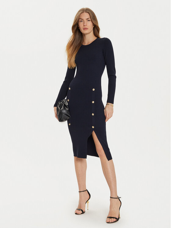Morgan Morgan Kootud kleit 242-RMBLUE Tumesinine Slim Fit