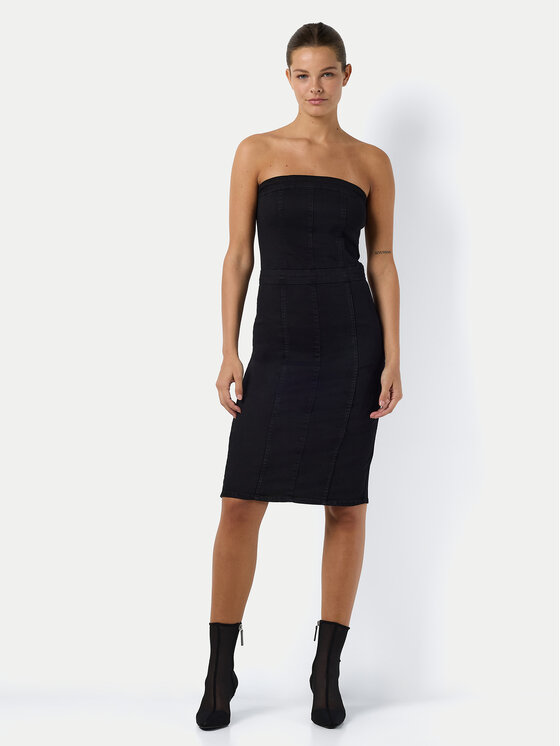 Noisy May Noisy May Džínové šaty Mira 27031683 Černá Slim Fit
