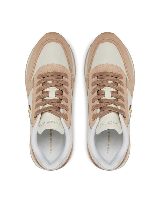 Tommy Hilfiger Tommy Hilfiger Sneakersy Th Fashion Runner FW0FW08475 Beżowy