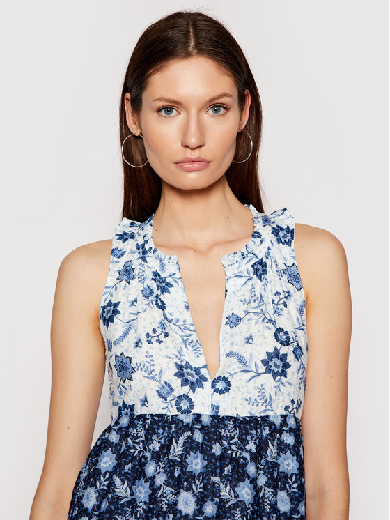 Pepe Jeans Vasarinė suknelė Mariolas PL952852 Mėlyna Relaxed Fit • Modivo.lt