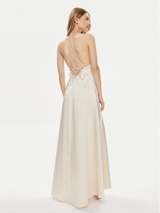 Kontatto Kontatto Abendkleid YM825 Beige Regular Fit