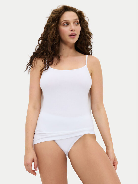 Triumph Triumph Top Sense Of Cotton 10224958 Bijela Slim Fit
