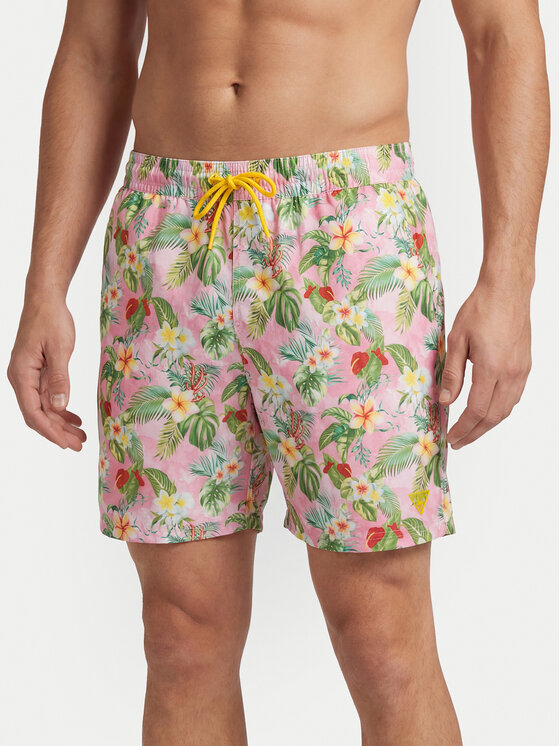 Guess Guess Pantaloncini da bagno F6GT21 WG282 Rosa Regular Fit
