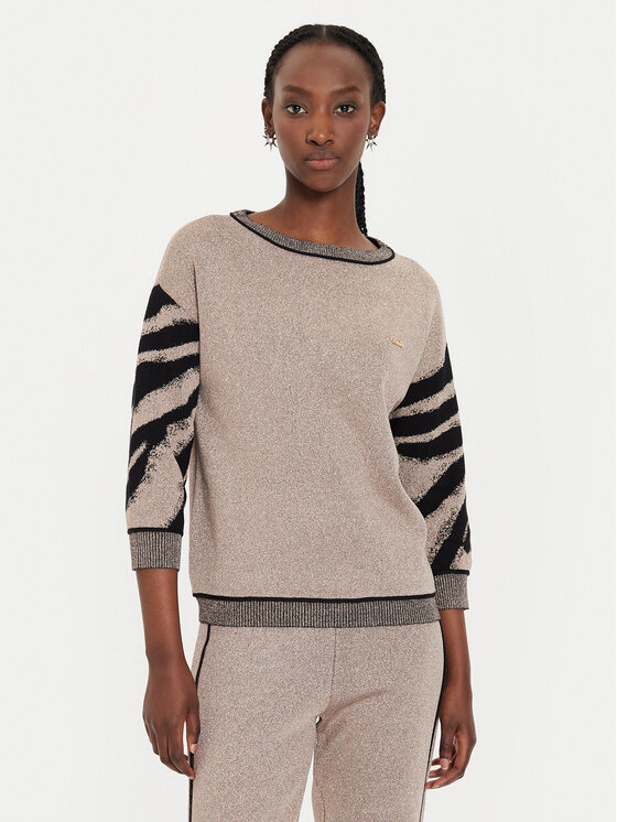 Liu Jo Sport Liu Jo Sport Sweater TF4110 MS49I Fekete Regular Fit