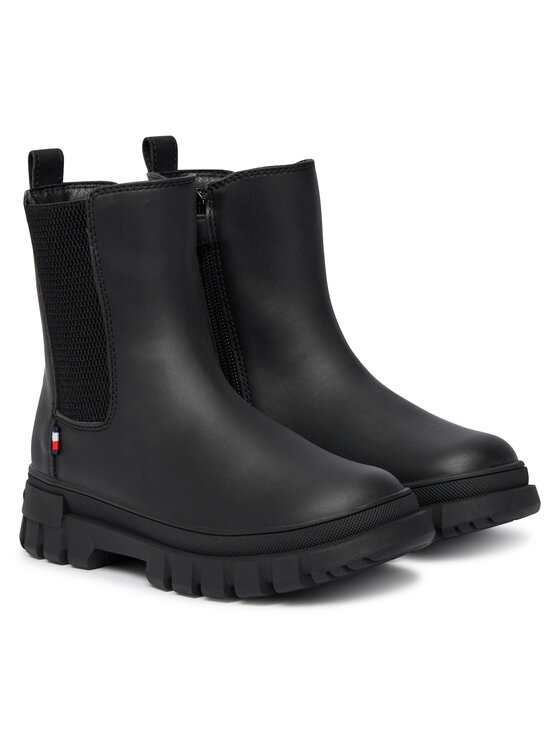 Tommy Hilfiger Tommy Hilfiger Škornji T3X5-35295-1355 M Črna