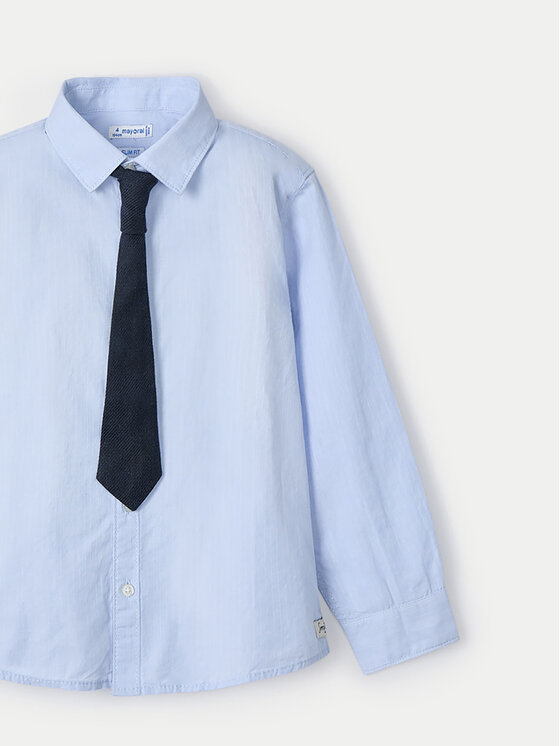 Mayoral Mayoral Camicia 4109 Celeste Regular Fit