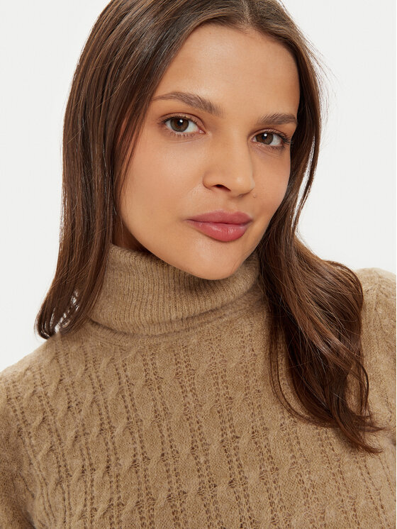 Liu Jo Liu Jo Rollkragenpullover WF4389 MA43P Beige Regular Fit
