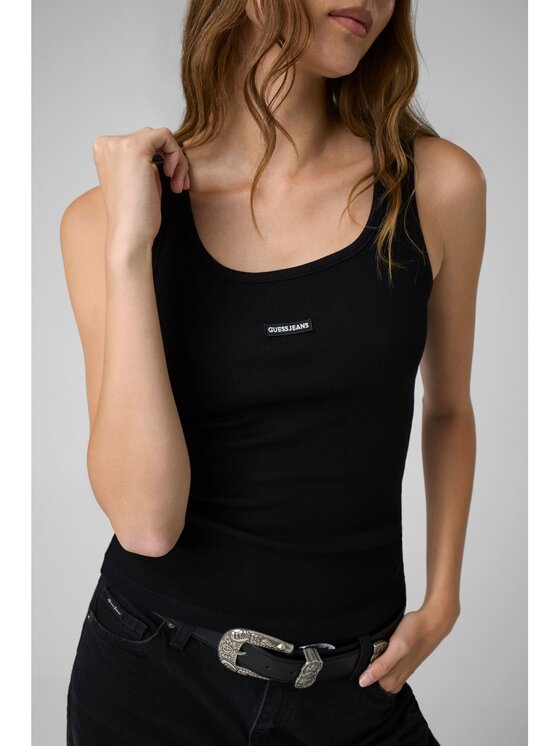 Guess Jeans Guess Jeans Top 185512 Černá Classic Fit