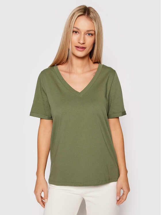 Pieces Tricou Ria 17120455 Verde Regular Fit