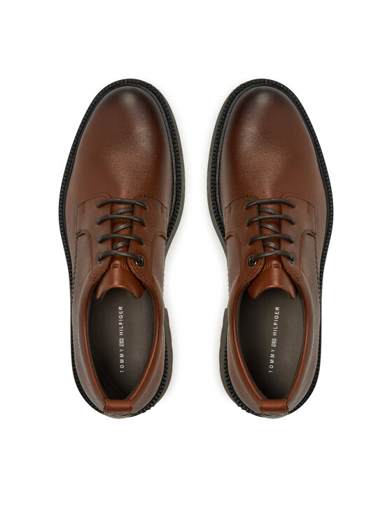 Tommy Hilfiger Tommy Hilfiger Pusbačiai Comfort Lwt Lth Shoe FM0FM05172 Ruda