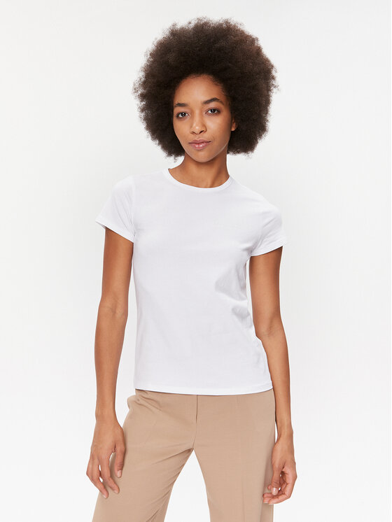 Boss Majica Eventsa3 50503000 Bela Slim Fit
