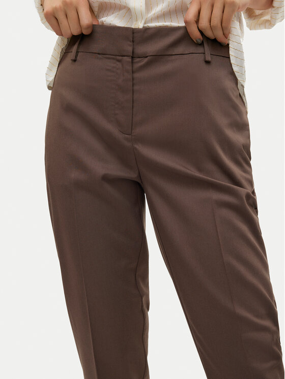 Vero Moda Vero Moda Παντελόνι chino Nila 10320940 Καφέ Tapered Fit
