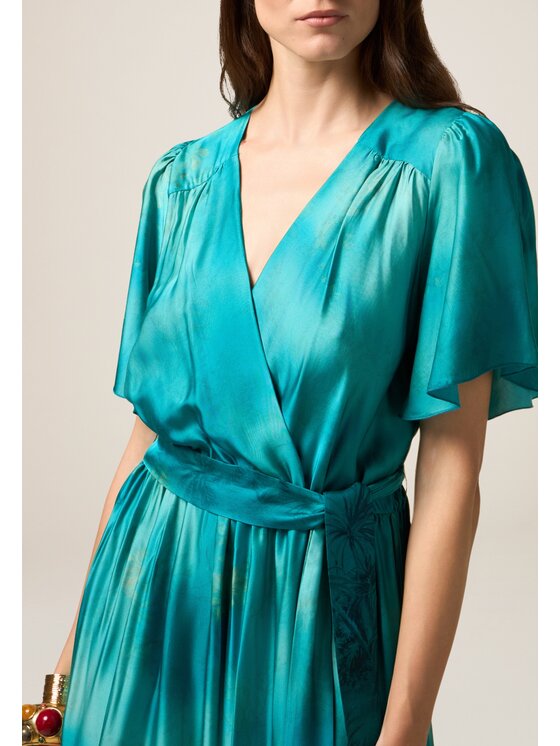 Oltre Oltre Abito da sera 7013J000877N0S4 Turchese A-Line Fit