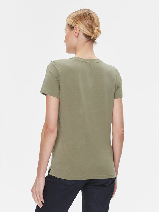 Guess Guess T-shirt W4RI69 J1314 Zelena Regular Fit