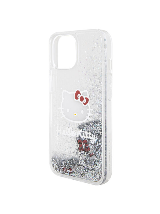 Hello Kitty Hello Kitty Etui na telefon iPhone 15 Srebrny