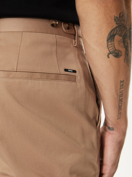 BOSS Boss Chino hlače C-Genius 50521043 Bež Slim Fit
